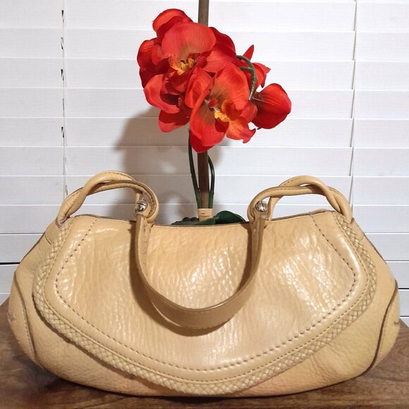 Leather Beige Cole Haan Shoulder Tote Bag - Picture 1 of 10